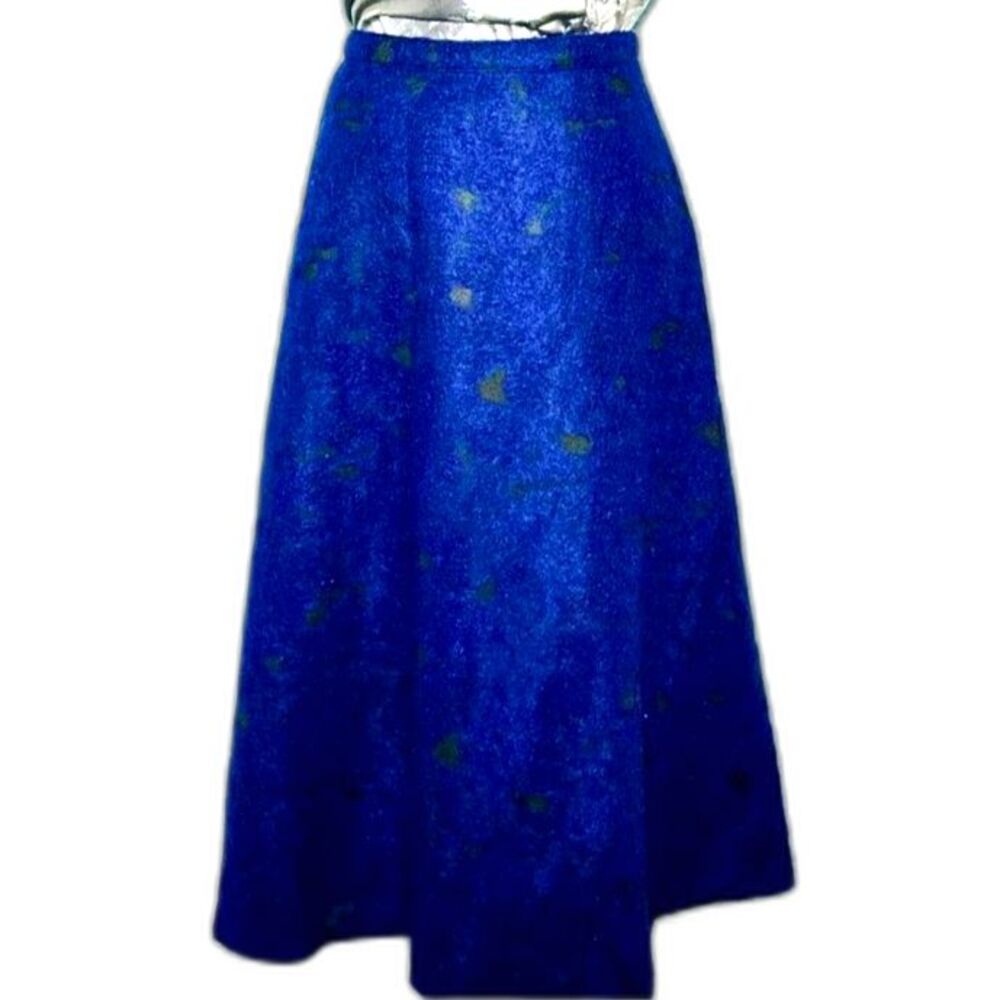 New Lord & Taylor 424 Fifth Rose Burnout Boiled Wool Skirt Sz 8